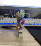 New 10cm Mini One Piece Y z Luffy Gear 5 Action Figure Nika Statue Anime Figurine Pvc Model Doll Collection Toy Gift Kids