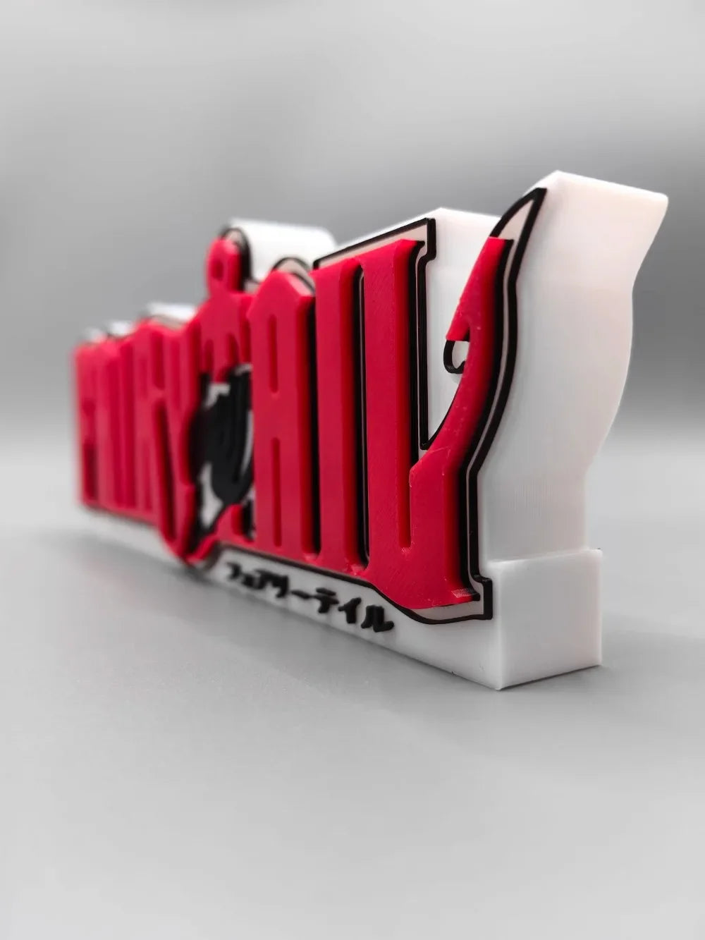 Anime Fairy Tail 3D Printed Model Doll Title billboard Ornament for Natsu Lucy Figure Display Prop Cosplay Exhibition Stand Toy