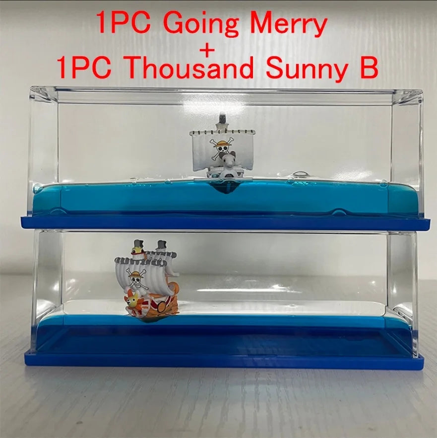 Floating Merry Bottle One Piece Thousand Sunny Barco Fluid Drift Bottle 3d Ship In  Bottle Go Merry Boat Home Decor Kids Gift