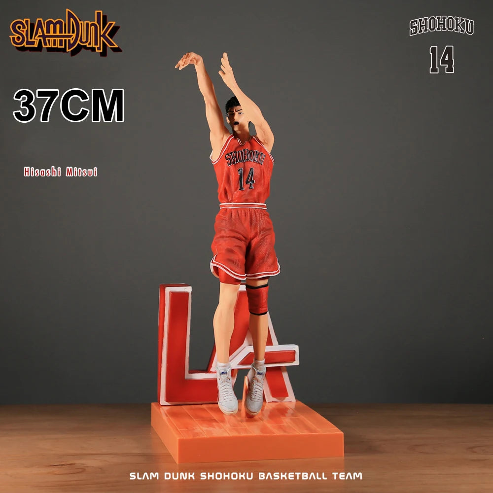 Anime Slam Dunk GK Kaede Rukawa Sakuragi Hanamichi Hisashi Mitsui Ryota Miyagi Takenori Akagi Action Figures 30CM PVC Model Toy