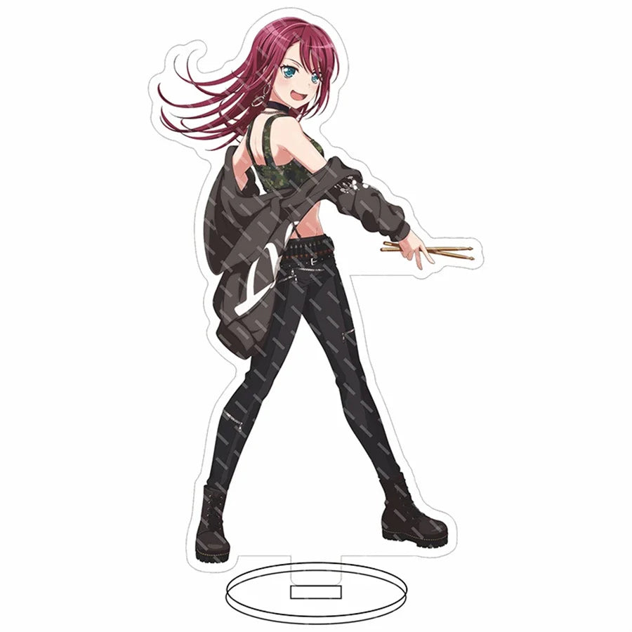 Anime Figure BanG Dream Maruyama Aya Sayo Hikawa Cosplay Acrylic Stand Model Plate Desk Decor Standing Sign Keychain Gifts