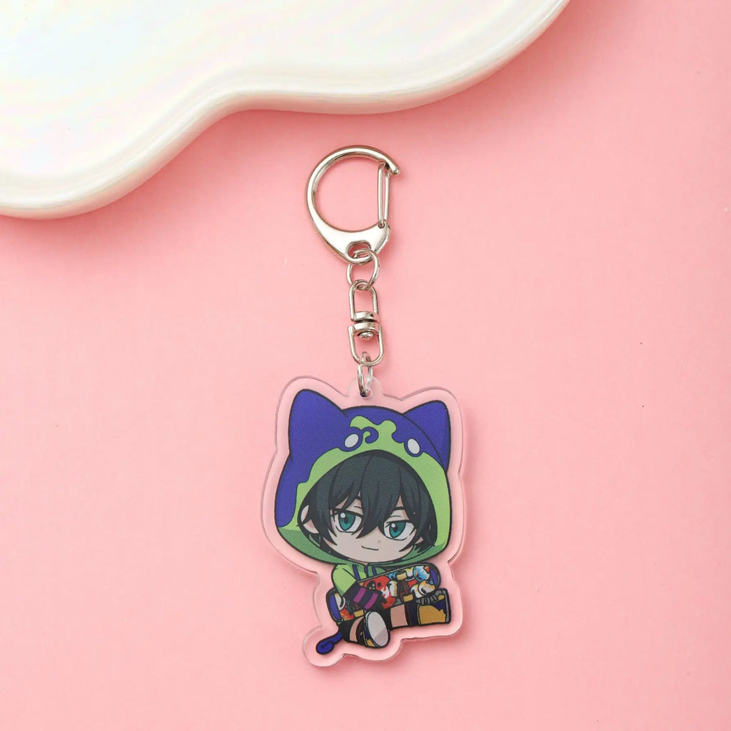 Anime Characters SK8 the Infinity Acrylic Car Keychain Accessories Trendy Bag Charms Backpack Pendant Key Ring Fans Friends Gift