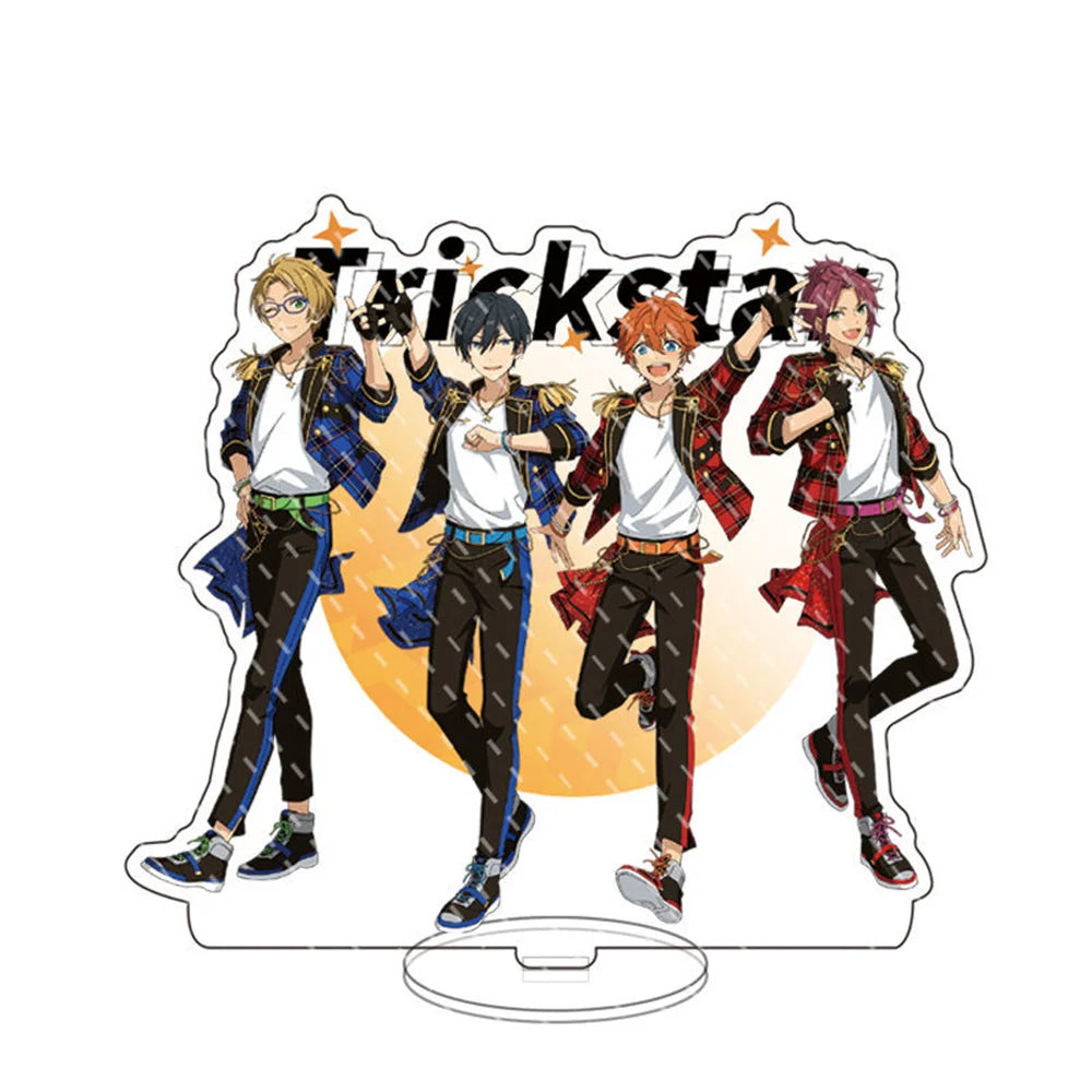 Hot Game Anime Ensemble Stars Stand Fashion Yuuki Makoto Hibiki Wataru Figure Model Plate Acrylic Desk Decor Toys Gifts