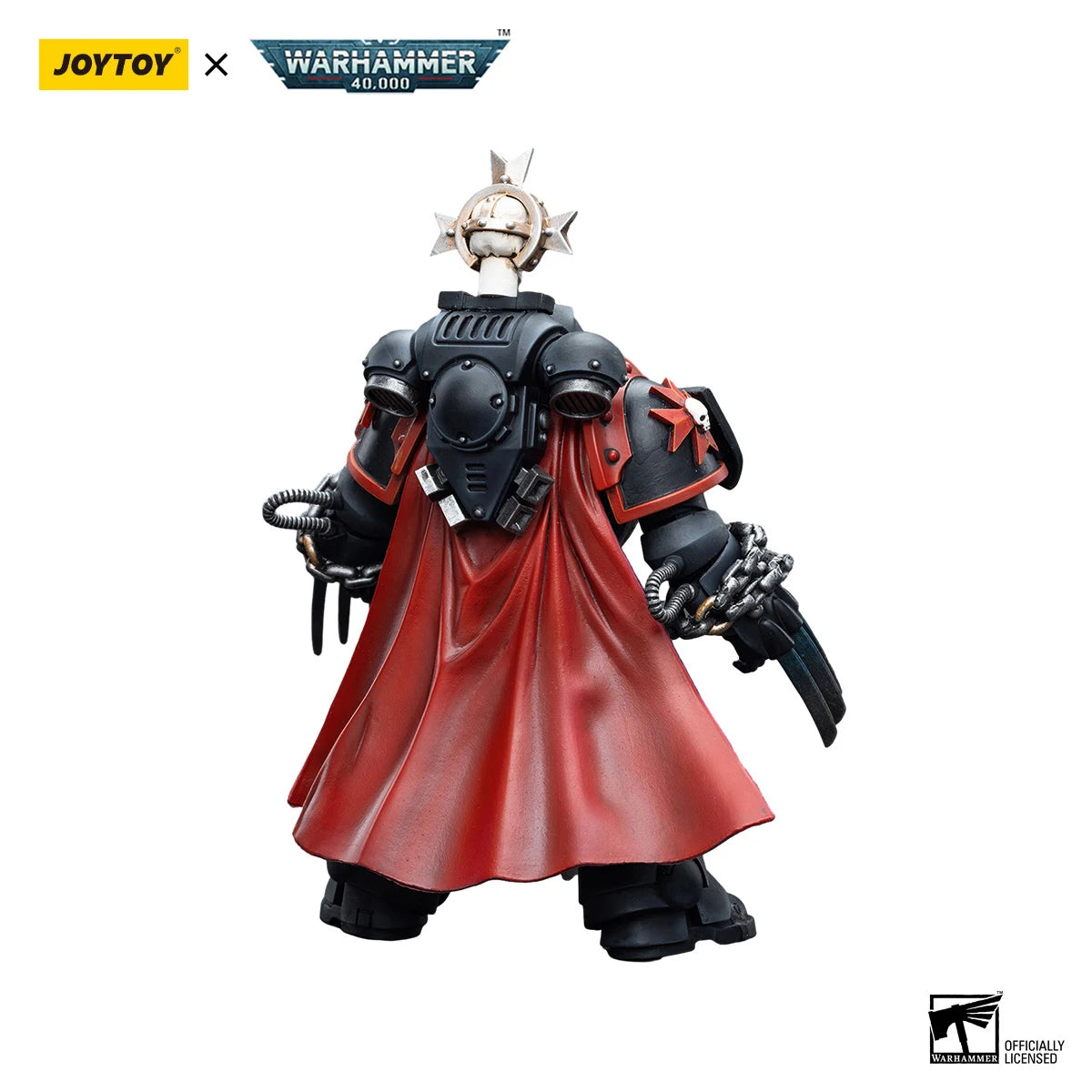 JOYTOY Warhammer 40k 1/18 Action Figures Black Templars Primaris Sword Brethren Alberic Granbertus