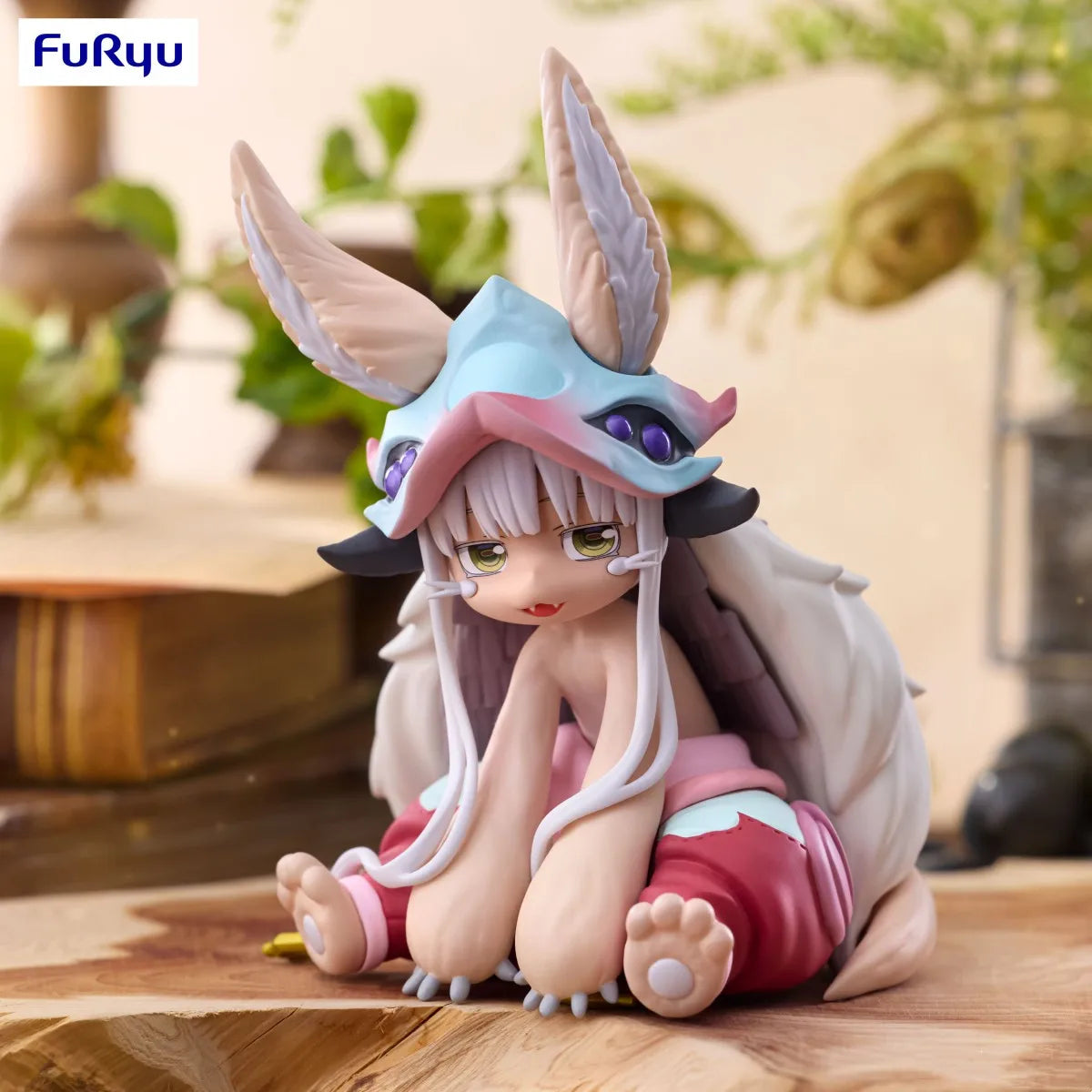 Original FuRyu Made in Abyss Retsujitsu no Ougonkyou Nanachi Action Figurine Noodle Stopper Figure PVC Model Collection Doll
