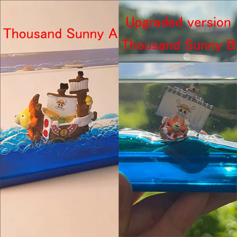 Floating Merry Bottle One Piece Thousand Sunny Barco Fluid Drift Bottle 3d Ship In  Bottle Go Merry Boat Home Decor Kids Gift
