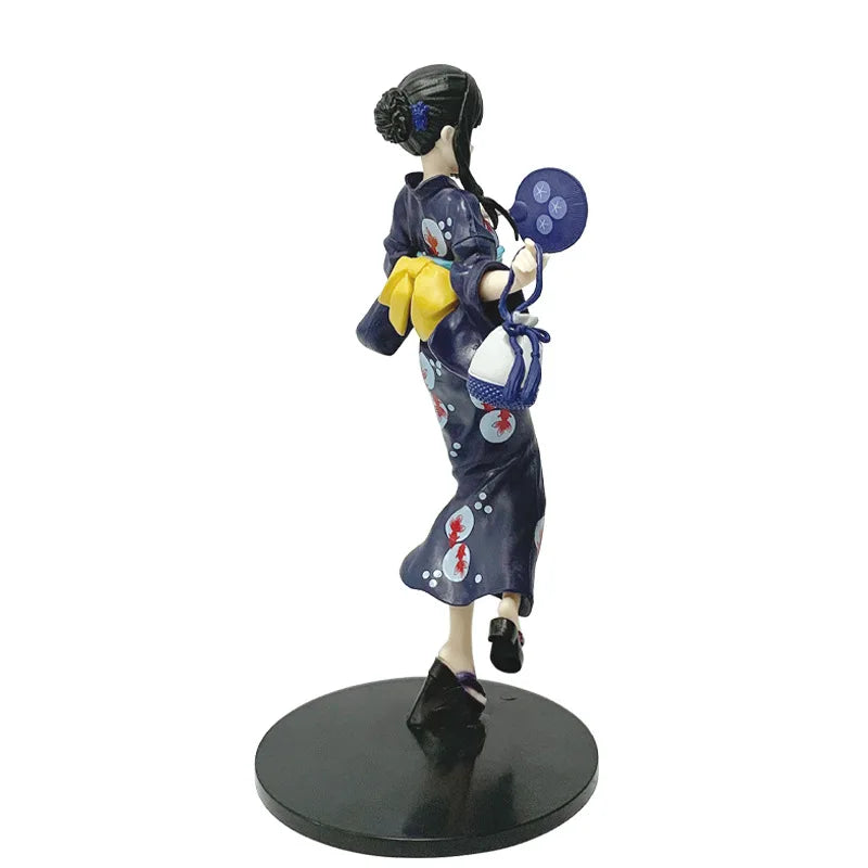 19CM Anime Lycoris Recoil Inoue Takina Figure Luminasta Yukata de Odekake Cheongsam Dress Up Model Toy Doll Action Figure