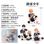 Anime Haikyuu Volleyball Character Statue Hinata Kageyama Mini Collectible Model PC Case Ornament Gift