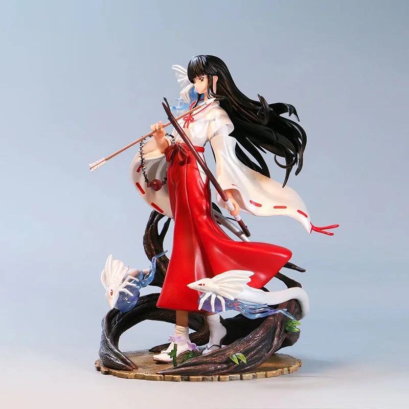 Inuyasha Kikyo Phoenix Ver. Anime Action Figure - Collectible Standing Pose Scene Desktop Decoration Gift for Anime Fans