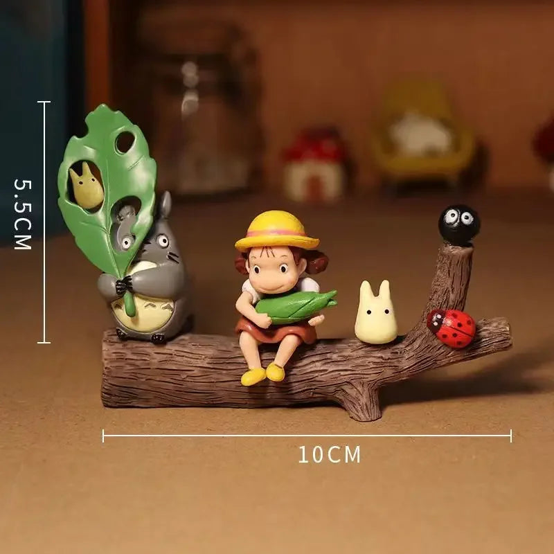 My Neighbor Anime Hayao Miyazaki Totoro Action Figure Toy Mini Garden PVC Action Figures Decoration Cute Kids Toys Birthday Gift