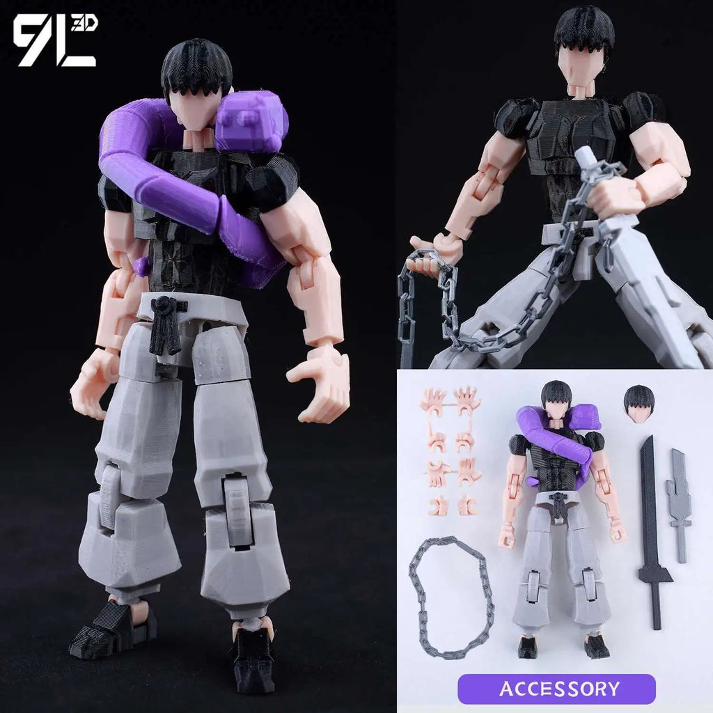 9L3D T13 Nanami Kento Battle Pose Figure JJK Anime Action Model LUCKY13 Figure Collector's Edition Dummy13 Gift for Fans