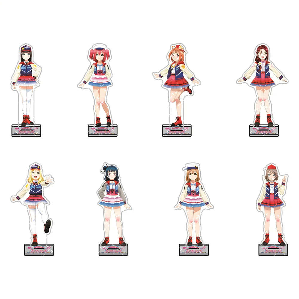 Anime Love Live! Sunshine!! 15cm Acrylic stand Yoshiko/You /Hanamaru/Riko tabletop decoration elegant Gifts Character Collection