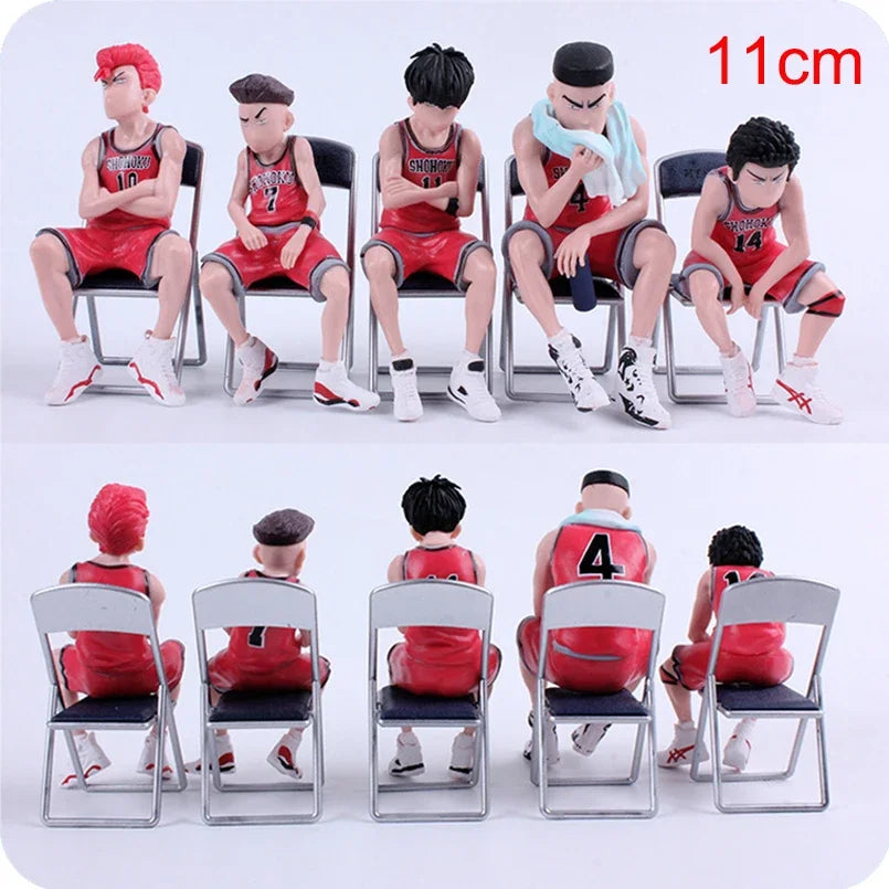 25 CM Anime SLAM DUNK Sakuragi Hanamichi PVC Action Figures Rukawa Kaede Akagi Takenori Mitsui Hisashi Collection Model Toys