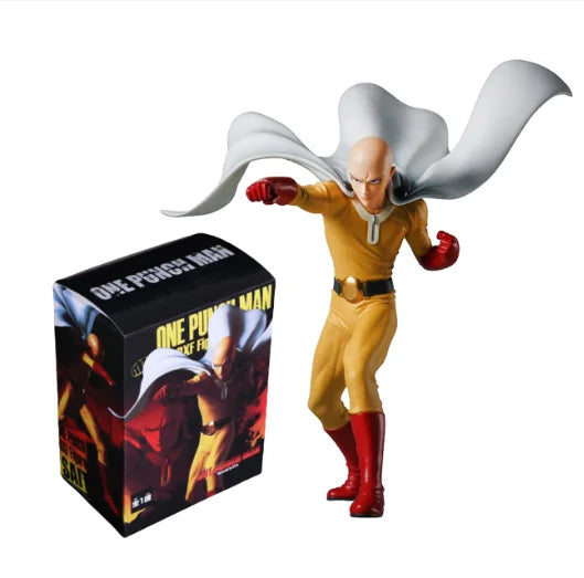 18CM Anime Figure ONE PUNCH-MAN Figure Bald Saitama Tatsumaki Standing Figure Model Toy Static Collection Desktop Ornaments PVC