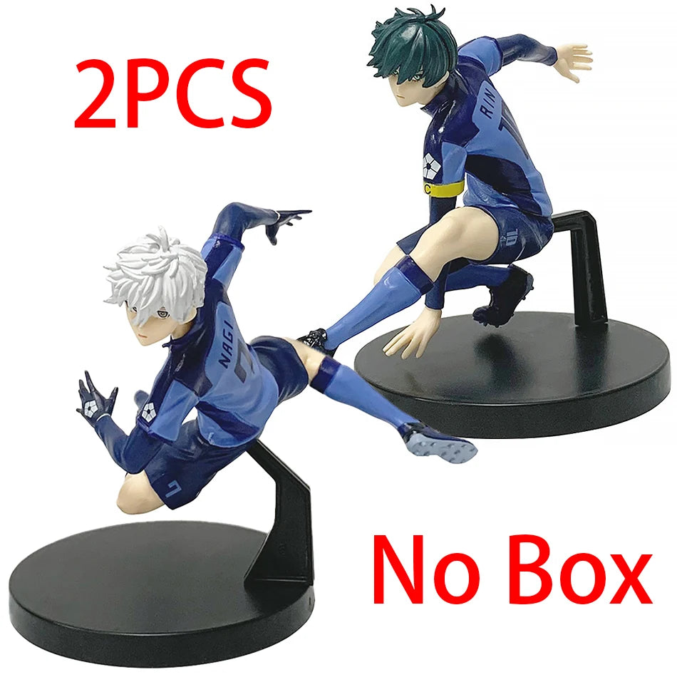 13CM Anime Figure BLUE LOCK Nagi Seishiro Rin Itoshi Action Figures Collection Model Figurine Doll Ornament Children Toy Gift
