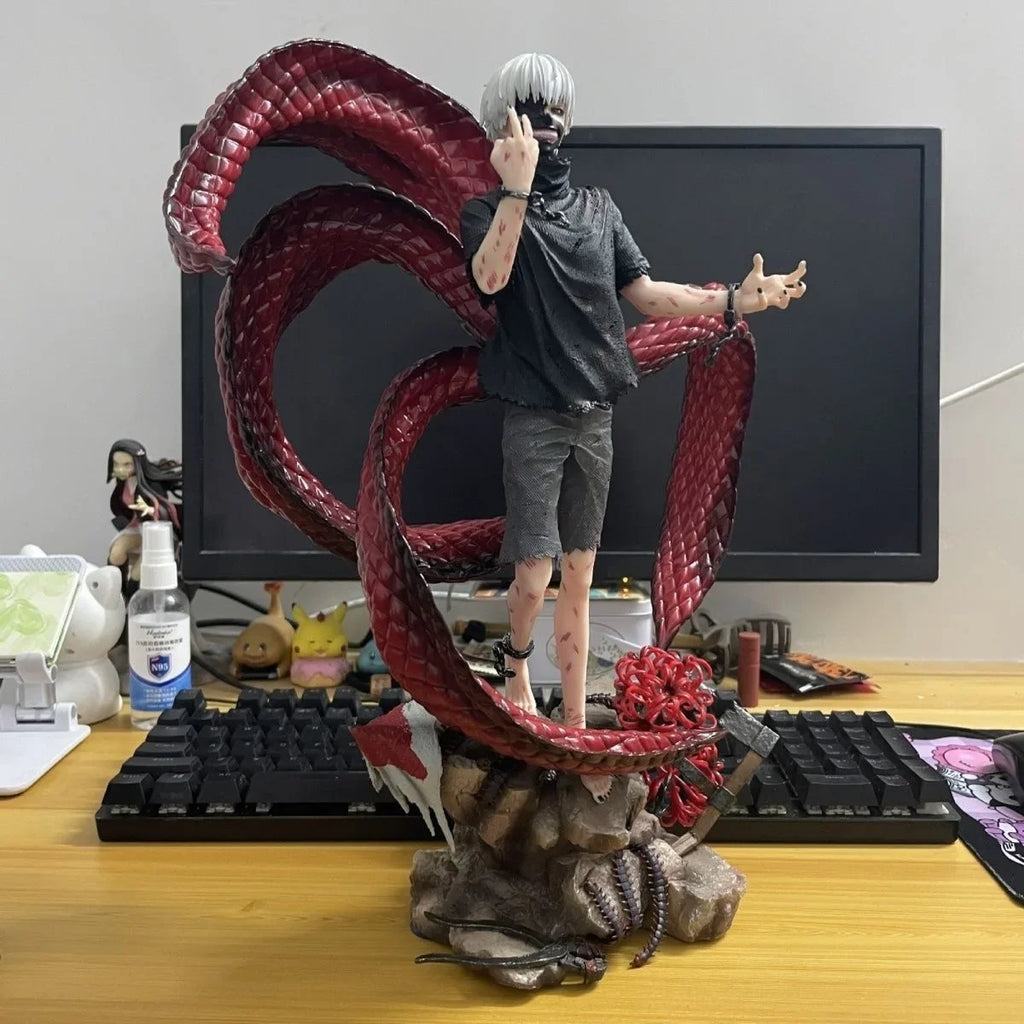 Anime Tokyo Ghoul Kaneki Ken Double headed replaceable Action Figure PVC Model Statue doll toy Desk Decor Collection Gifts boxed