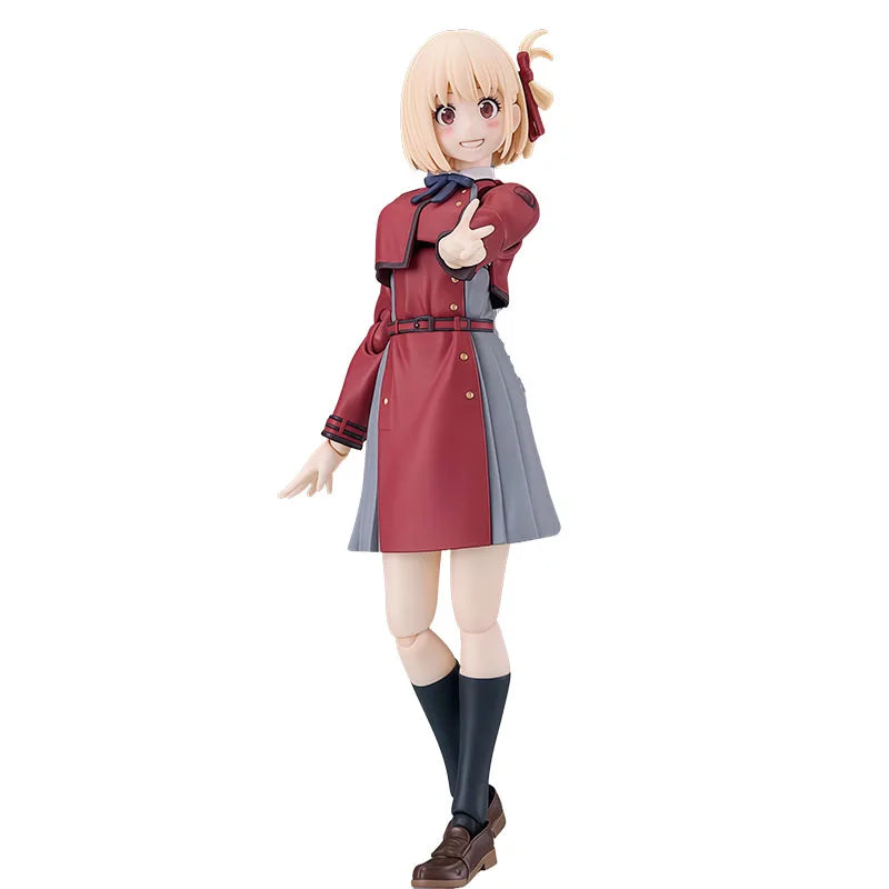 GSC Original Figma Lycoris Recoil Chisato Nishikigi Anime Action Figures Toys for Boy Christmas Gift Collectible Model Ornaments