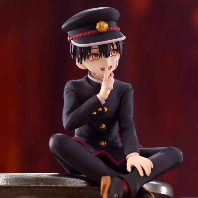 Anime Toilet-Bound Hanako-Kun Anime Figure Hanako Sitting Posture Action Doll Model Statue Decoration Boy Toy Festival Gift