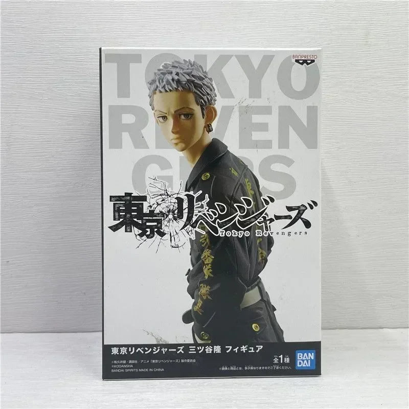 Bandai Tokyo Revengers Baji Keisuke Mitsuya Takashi Hanagaki Takemichi Anime Action Figures Collection Ornaments Figure Toys