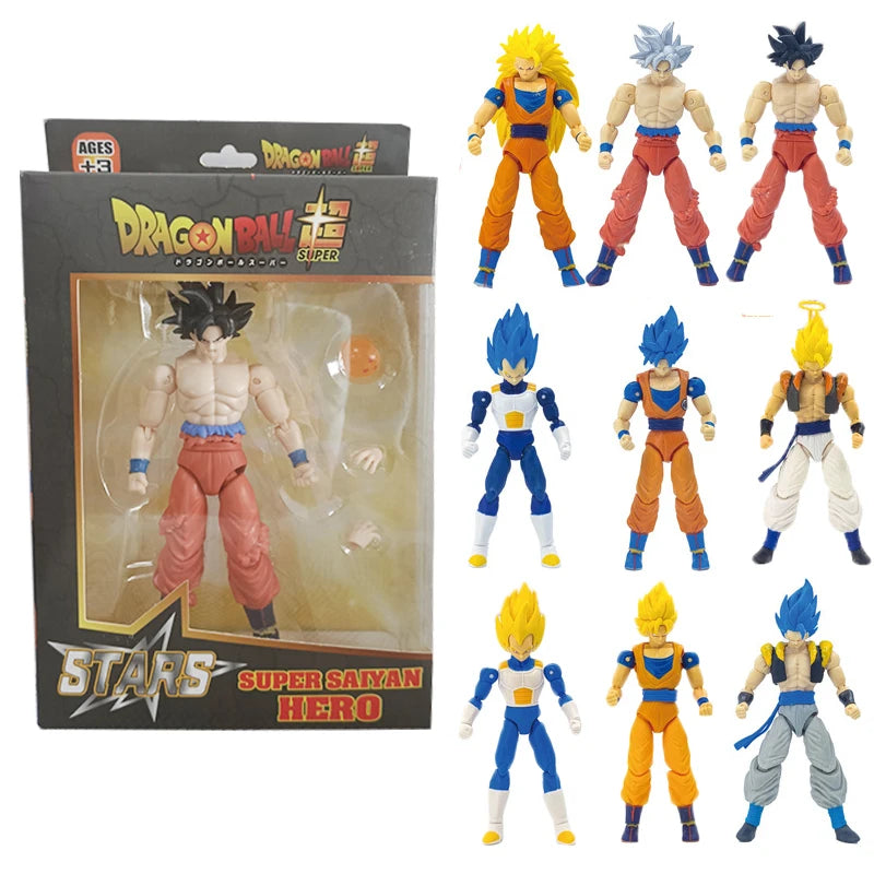 Dragon Ball SHF Goku Vegeta Action Figure Super Saiyan Gogeta Dbz Figurine PVC Collection Model Toys for Kids Gifts