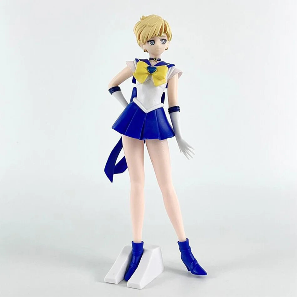 23cm Anime Sailor Moon Meiou Setsuna Figure GLITTER&GLAMOURS Kaiou Michiru Tenoh Haruka Tomoe Hotaru Action Figurine Toy Gift