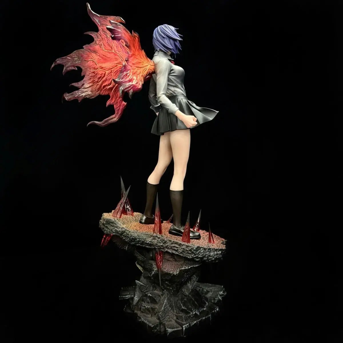 Touka Kirishima Figure Tokyo Ghouls Figures 28cm Two Headed Statue Collection Dolls Desk Decora Model Toys Kids Birthday Gifts