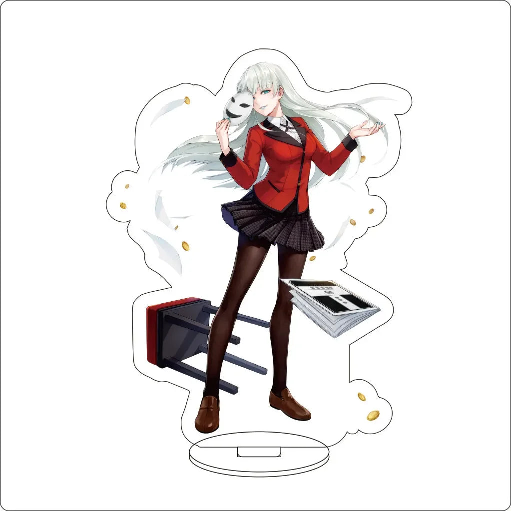 Anime Kakegurui Acrylic Stand Ornaments Momobami Kirari Saotome Meari Ryōta Suzui Jabami Yumeko Figure Stand Halloween Gifts