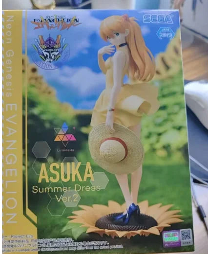 Bandai Namco Banpresto Luminasta Neon Genesis Evangelion Summer Dress Ver.2 Asuka Langley Soryu Pvc 15Cm Figure Anime Model Toy