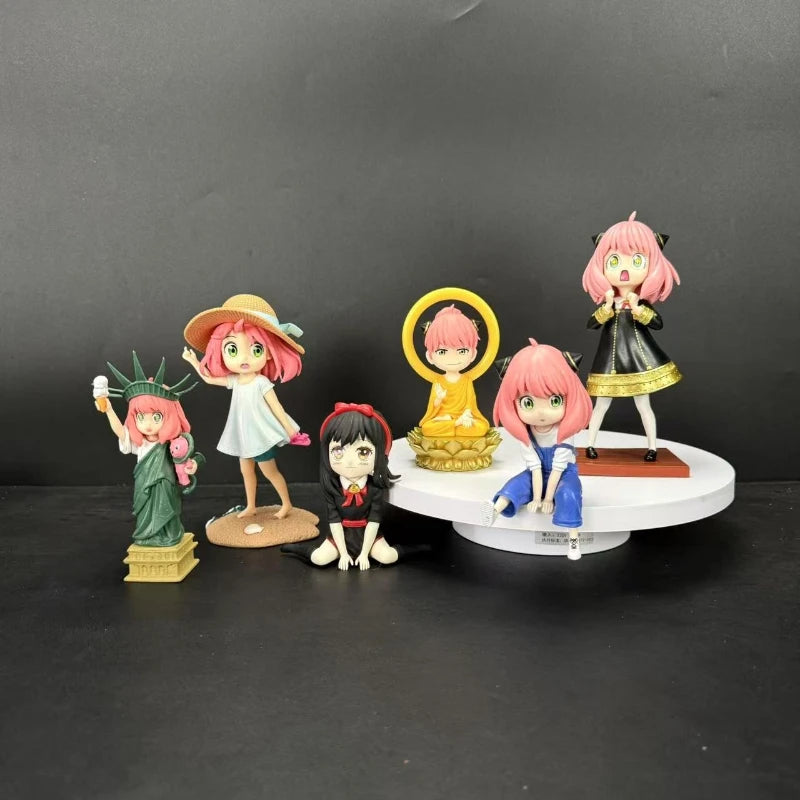 Anime Spy×family Figure Dolls Yor Forger Figurine Cute Anya Forger Figures Model PVC Collection Desktop Perimeter Toys Gifts