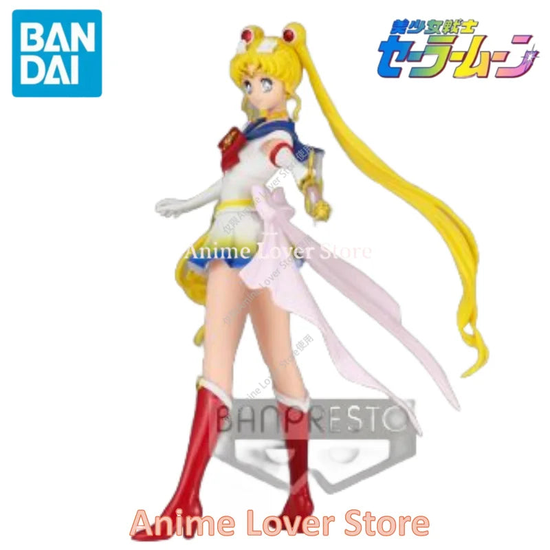 In Stock Original Bandai Banpresto Sailor Moon Glitter Glamours Tsukino Usagi Action Figures Toys Collectible Model Ornaments
