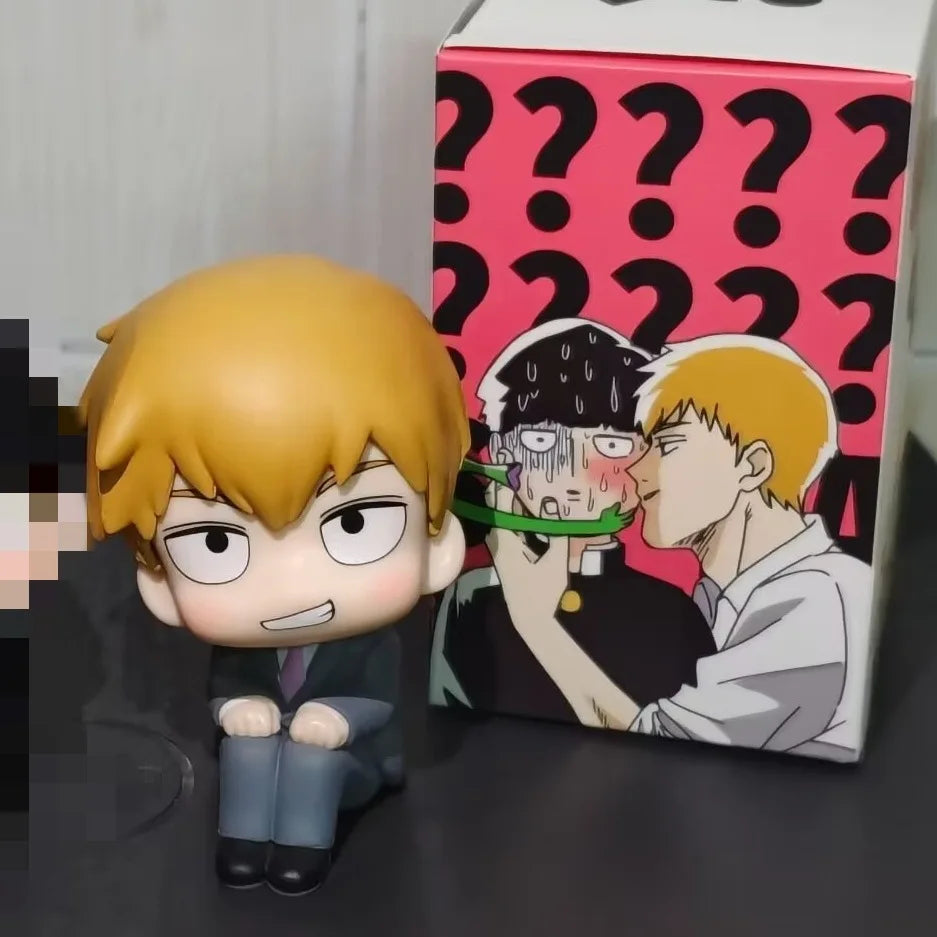 10cm Mob Psycho 100 Mobu Saiko Hyaku Kageyama Shigeo Arataka Reigen Action figure toys Christmas gift with box