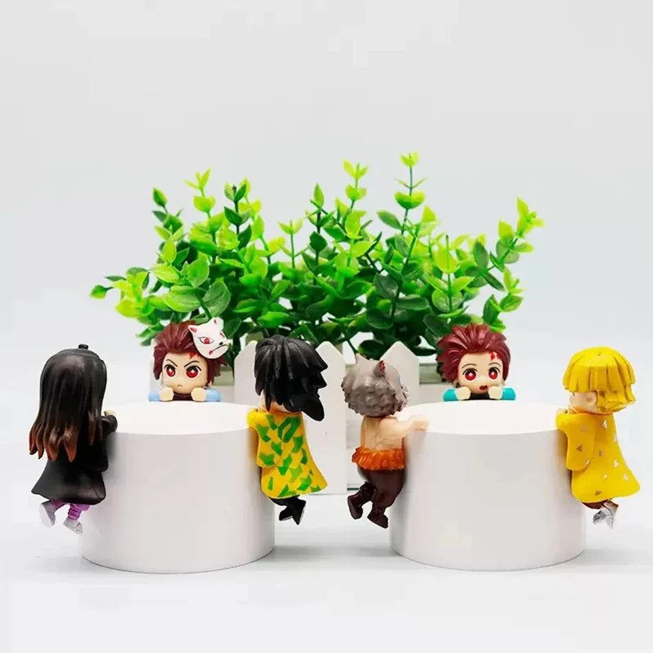 New 12-piece set Sunnys Angel Anime Demon Slayer Blind Box Handmade Anime Cartoon Doll Car Desktop Computer Screen Ornaments