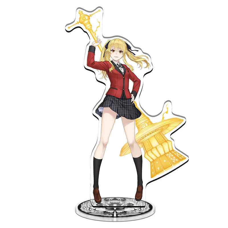 Anime Kakegurui Acrylic Stand figure Mary Saotome/Yumeko Jabami/Manga Inoshishi Stand Plate Cosplay Prop Decor Cartoons Gifts