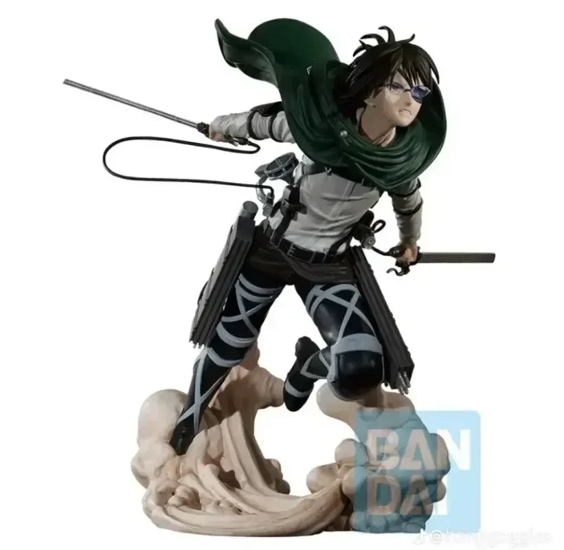 Bandai Original Action Figures Anime Attack on Titan Ichiban Kuji Hange Zoe Levi Ackerman PVC Model Collectible Toys Gift Figure