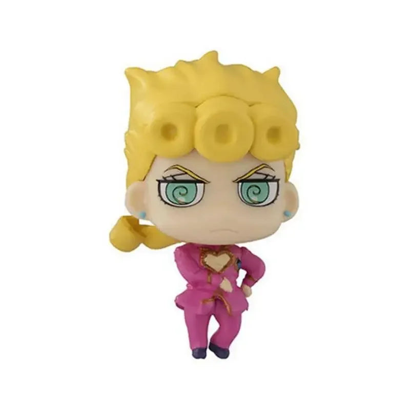1Pc High Quality JOJOs Bizarre Adventure Action Figure Toy Amine Q Version 4.5cm Giorno Giovanna Bruno Bucciarati Toys Gifts