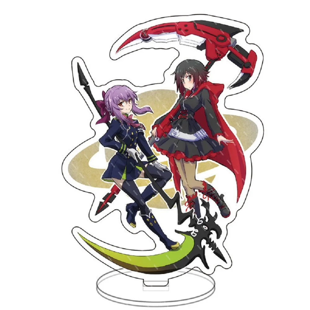 Japan Anime Seraph Of The End Acrylic Stands Model Figure Mikaela Hyakuya Cosplay Plate Holder Topper Birthday Fans Christmas