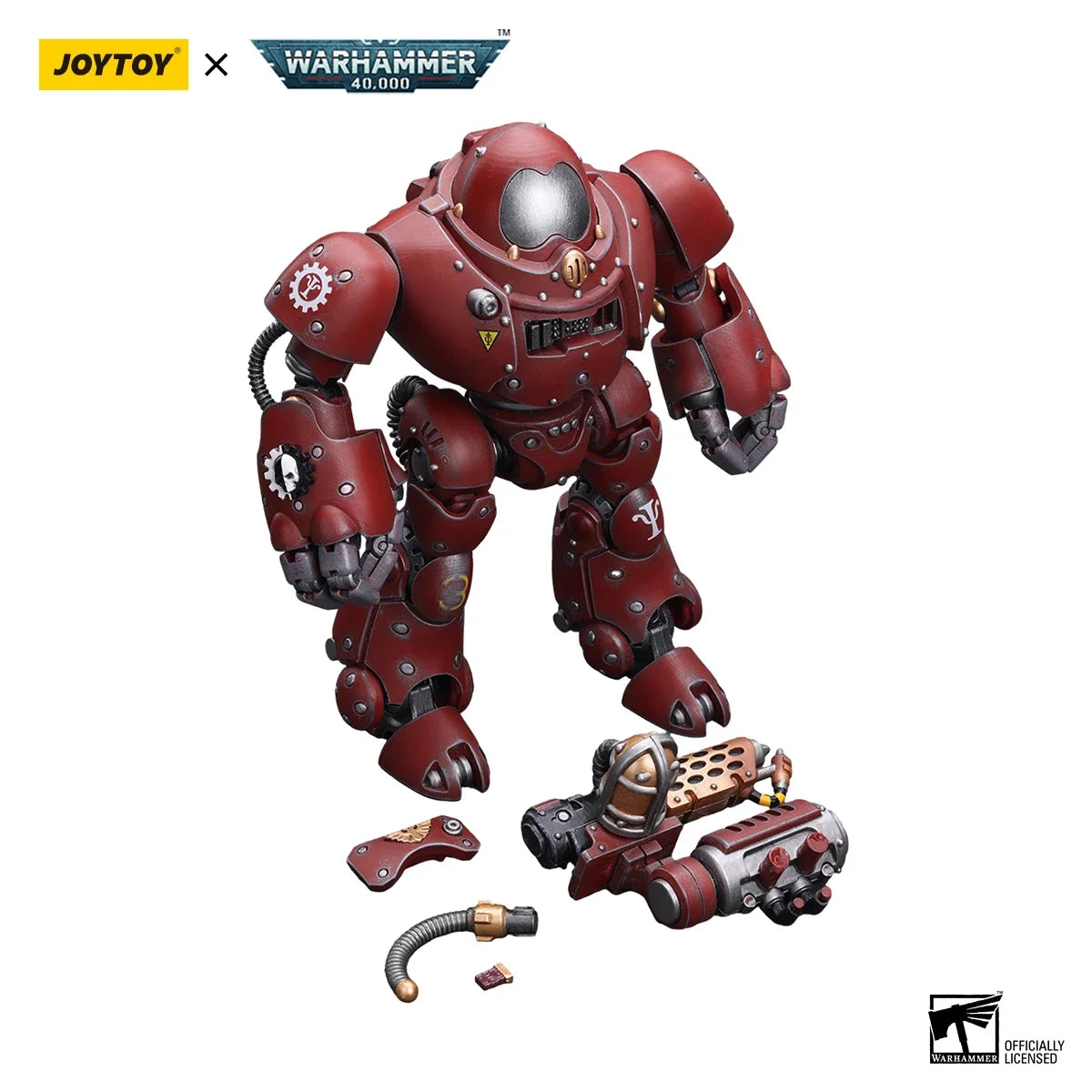 JOYTOY Warhammer 40k 1/18 Action Figures Mecha Anime Adeptus Mechanicus Kastelan Robot with Incendine Combustor