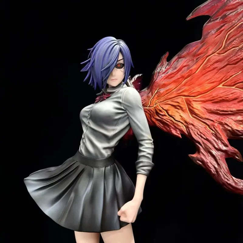37CM GK Tokyo Ghoul Kirishima Tōka Double Headed Form Action Figures Anime Statue Desktop Ornament Girl Collectible Toys Gifts