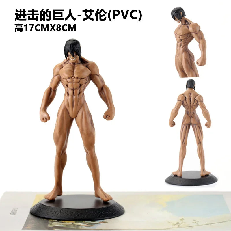 The Founding Titan Figurines Anime Attack On Titan Miniatures Ornaments Eren Jaeger PVC Model Doll Toys Manga Garage Kits Figure