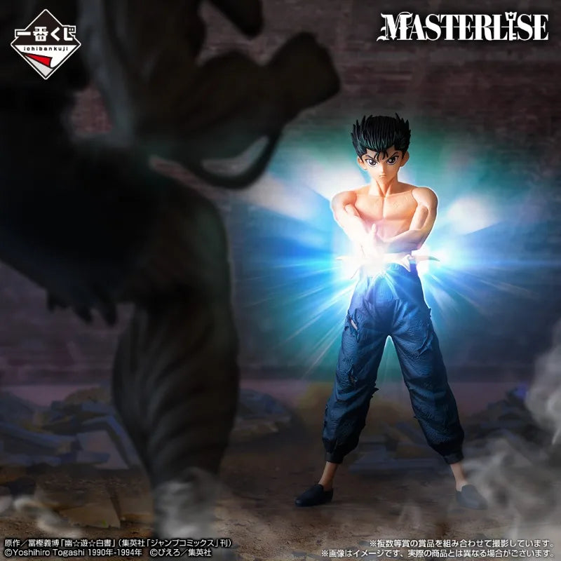 In Stock Bandai Yu Yu Hakusho Ichiban Kuji Yusuke Urameshi Hiei Kurama Toguro Figure Acton Anime Model Collectible Toys Gift Boy