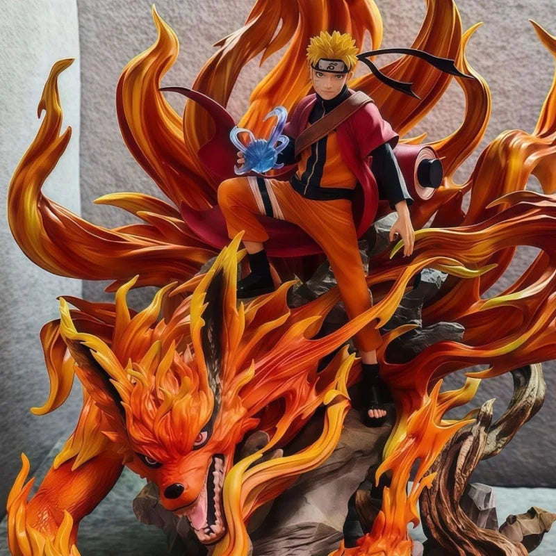 43cm Anime Naruto Figure Uzumaki Naruto Figures Pvc Model Statue Collectible Dolls Desktop Ornaments Kids Toys Birthday Gifts