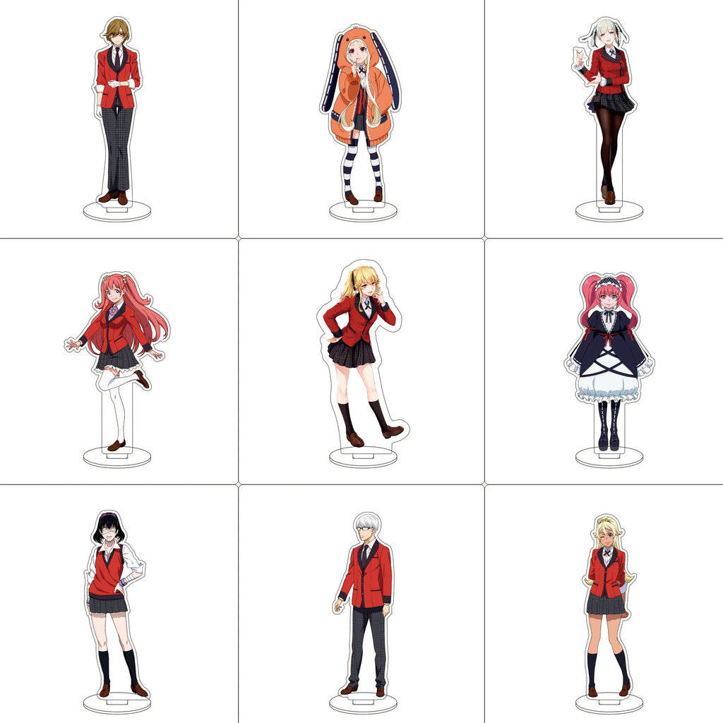 Anime Kakegurui Acrylic Stand Ornaments Momobami Kirari Saotome Meari Ryōta Suzui Jabami Yumeko Figure Stand Halloween Gifts