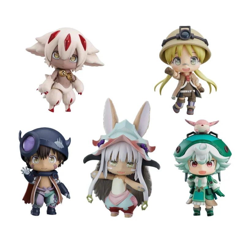 10cm Nendoroid Made In Abyss Comic Nanachi Reg Anime Figure Q Version Automotive Model Toys Room Ornament Birthday Gift