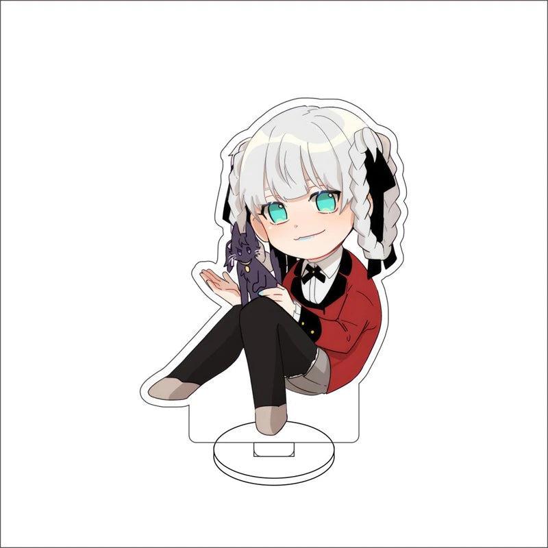 Anime Kakegurui Acrylic Standee Mary Saotome & Yumeko Jabami 10cm Mini Figure  Collectible Plate, Fan Decor, Gifts