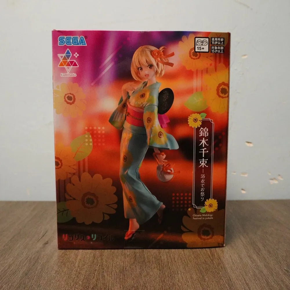 In Stock Lycoris Recoil Chisato Nishikigi Outfit Travel Water Gun Shape Collectible Anime Action Figures Desktop Model Toys Gift