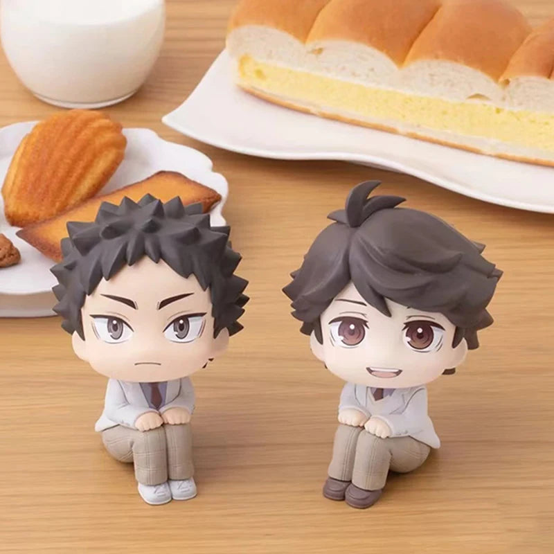 10cm Oikawa Tooru Figure Haikyuu Anime Figures Iwaizumi Hajime Look Up Action Figurine Pvc Model Collection Ornament Doll Toys