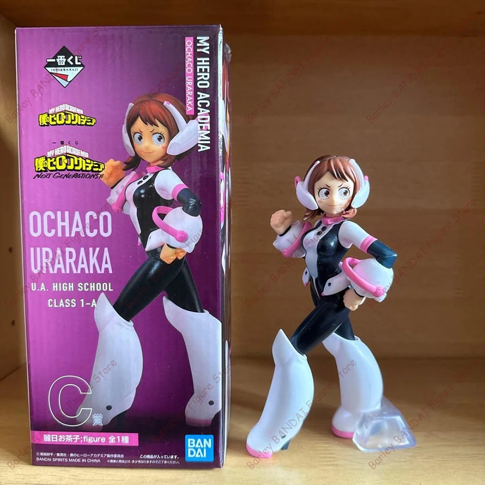 In Stock BANDAI Banpresto Original Anime My Hero Academia-Ochaco Uraraka Anime Figures Model Collection PVC Model Toys