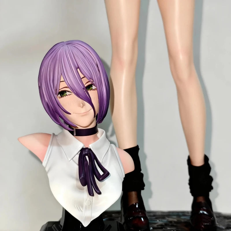 Chainsaw Man 1/6 Reze Action Figure 32cm Exquisite PVC Double Head Statue Anime Pretty Girl Model Toy Desk Deco Collectable Gift