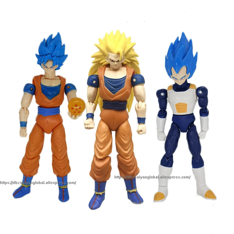 Dragon Ball SHF Goku Vegeta Action Figure Super Saiyan Gogeta Dbz Figurine PVC Collection Model Toys for Kids Gifts