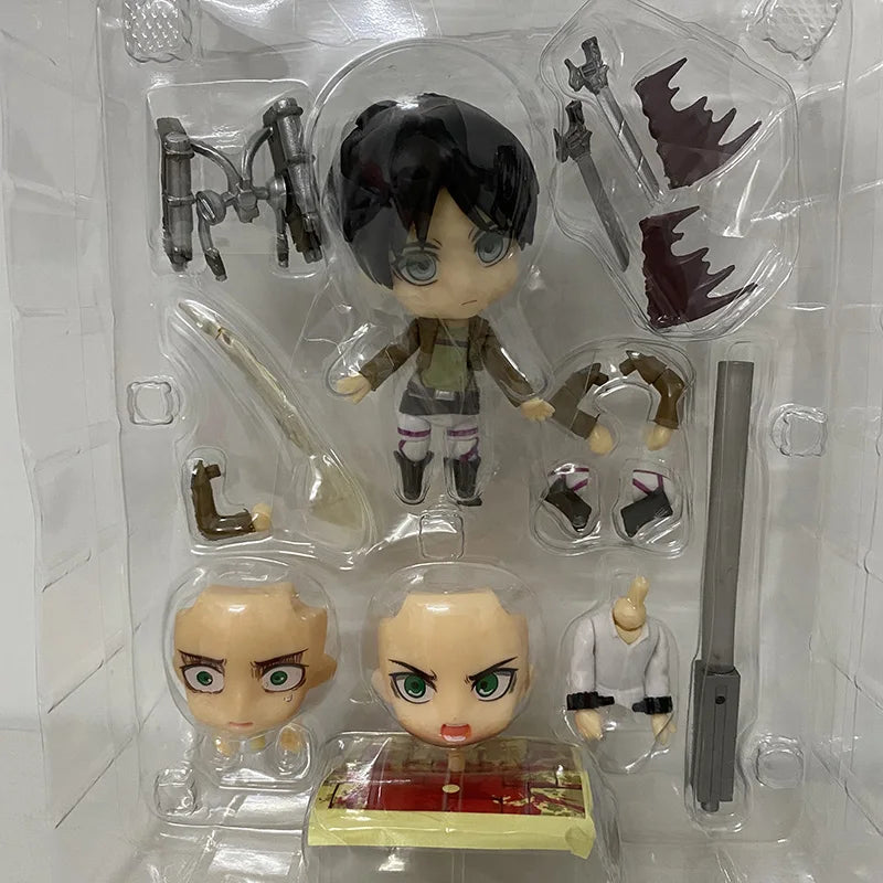 Anime Figures 775 Erwin Smith 390 417 Figures Levi Eren Jaeger 375 Levi Ackerman 365 2000 2001 Action Figure Toys Christmas Gift